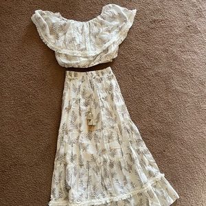 Off the Shoulder Top & Maxi Skirt Set